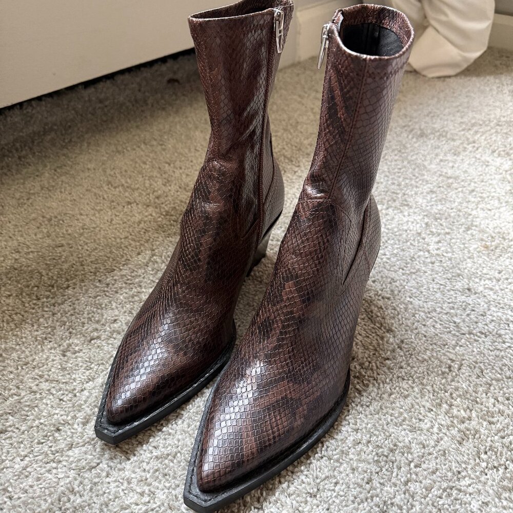 Dolce Vita Snakeskin Booties
